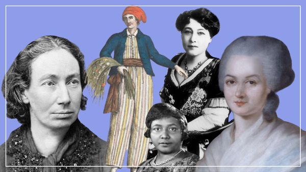 Who were the French women celebrated in the Olympics opening ceremony?